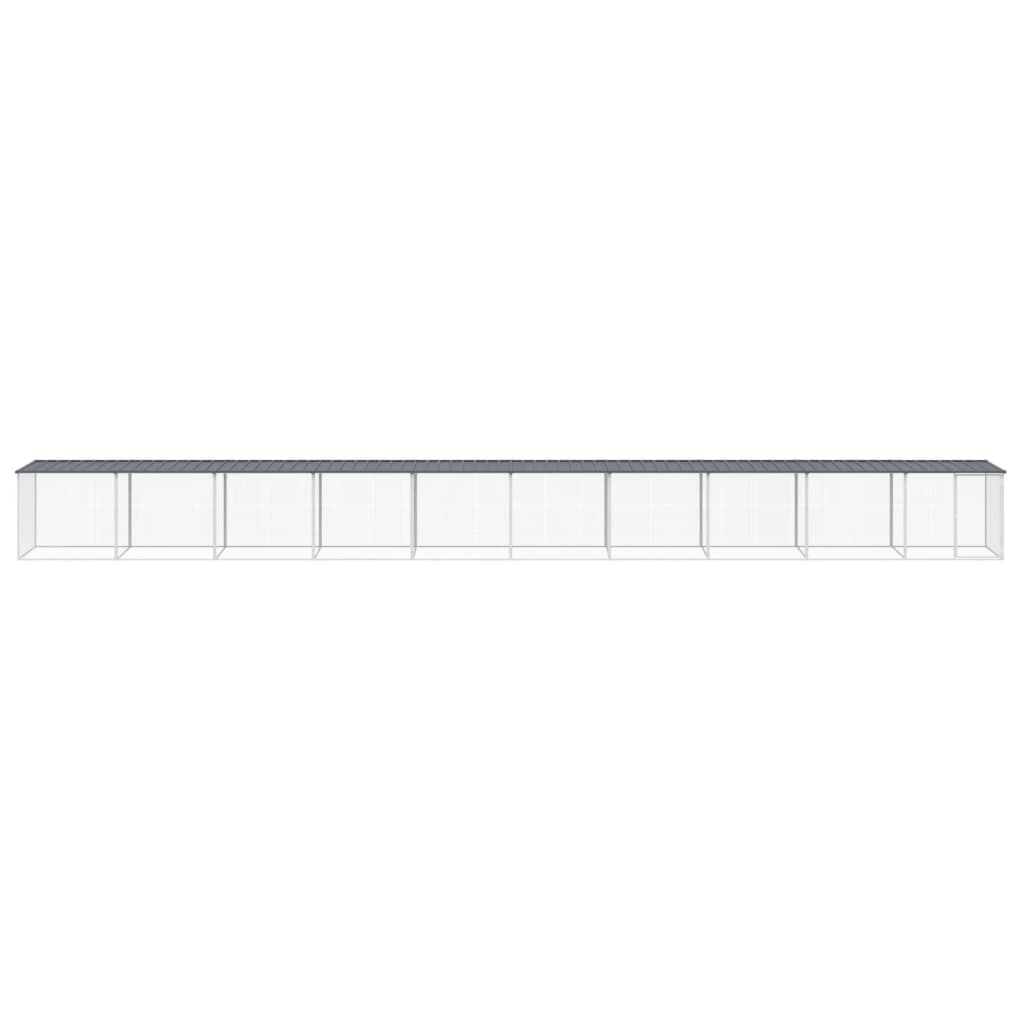 Chicken coop with roof anthracite 1003x98x90 cm galvanized steel