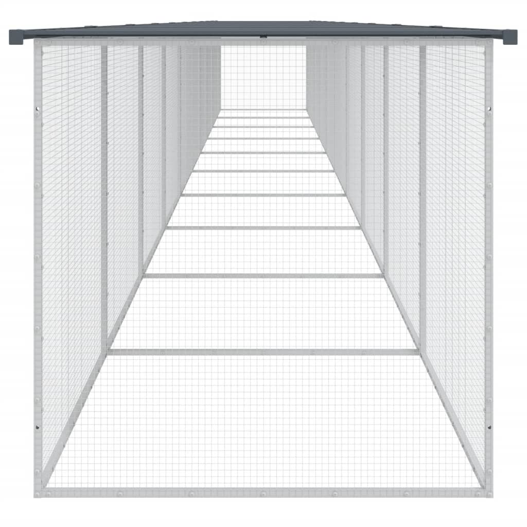 Chicken coop with roof anthracite 1003x98x90 cm galvanized steel