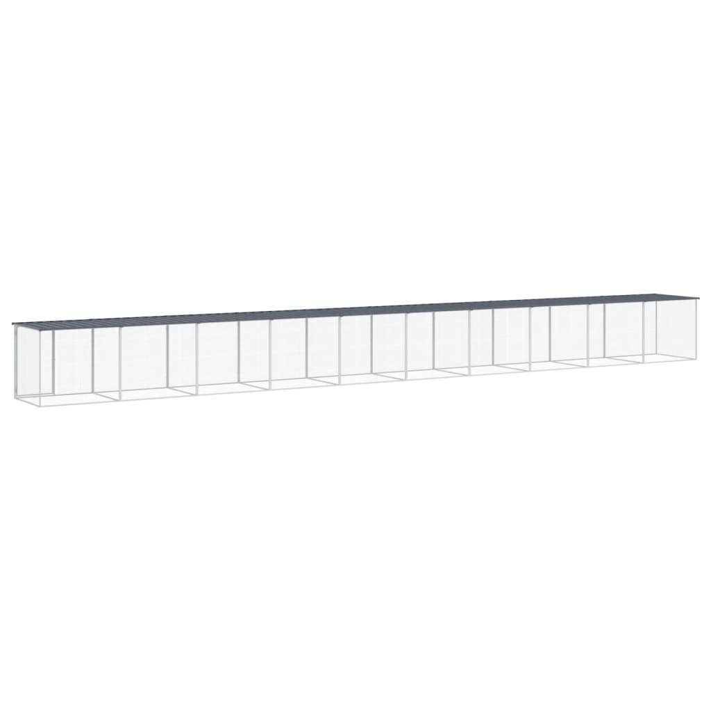 Chicken coop with roof anthracite 1003x98x90 cm galvanized steel