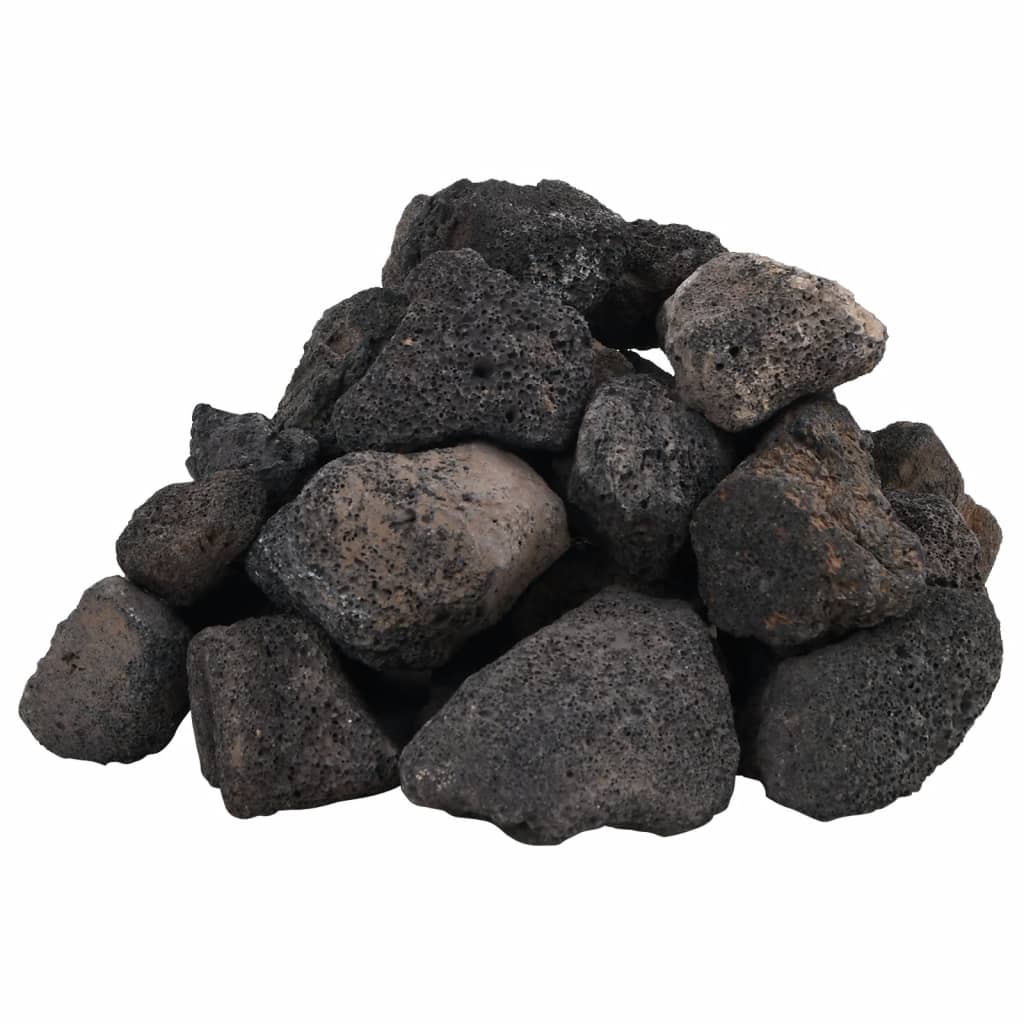 Vulkaaniset kivet 25 kg musta 5-8 cm