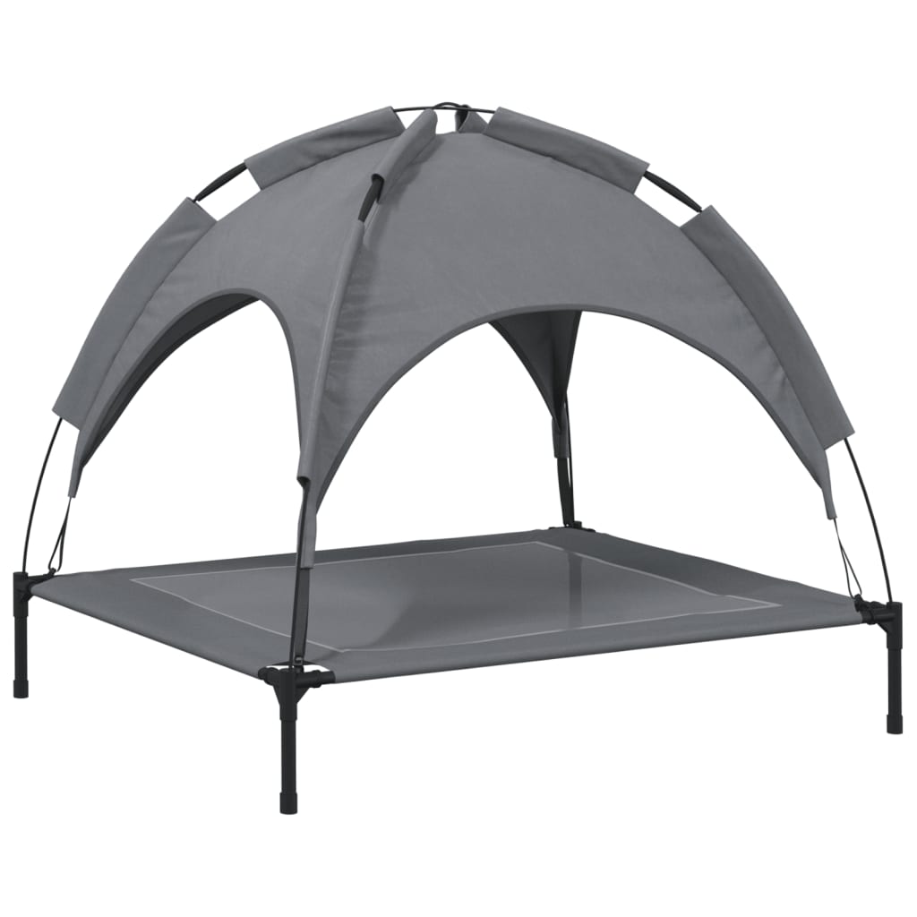 Dog bed with canopy anthracite Oxford fabric and steel