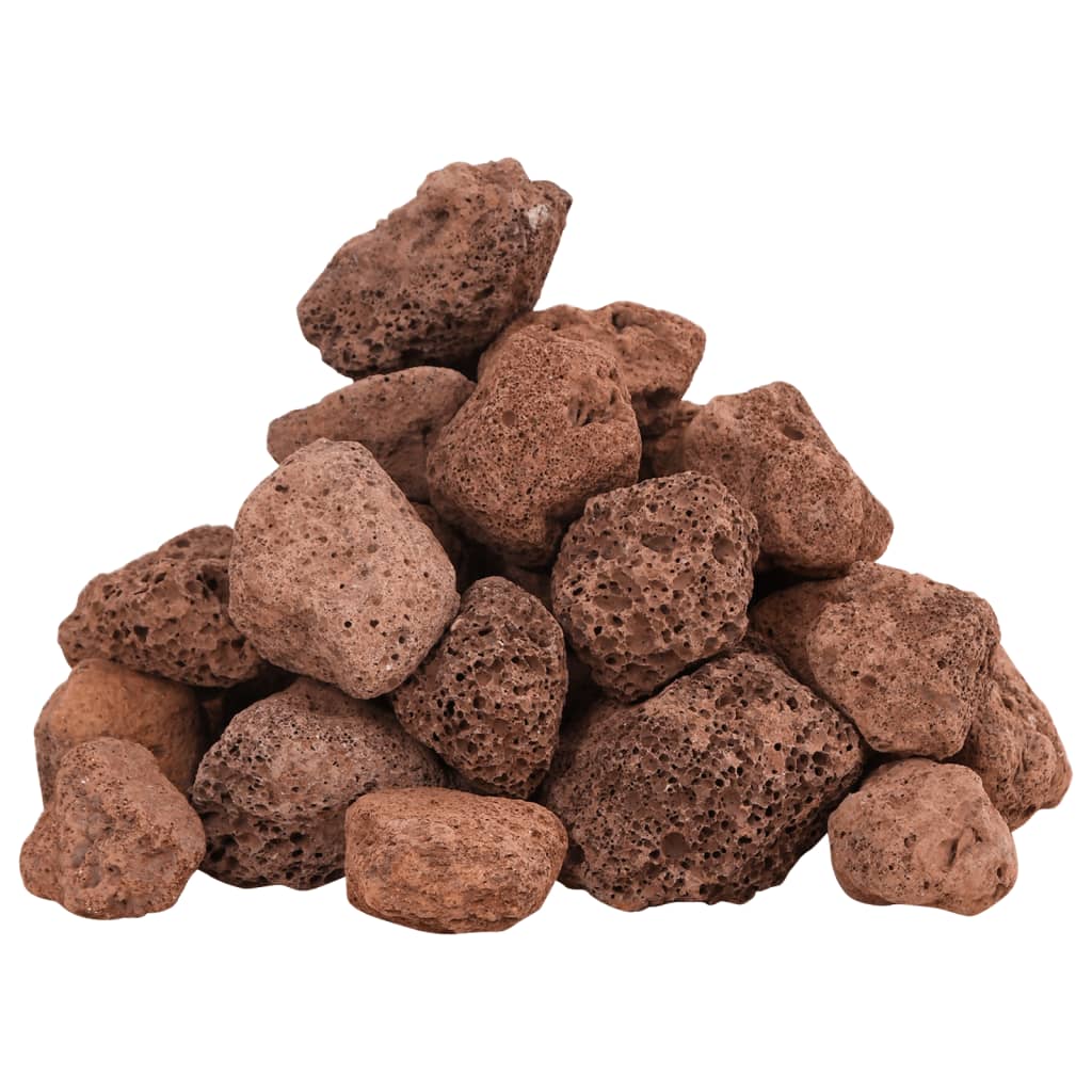 Vulkaaniset kivet 25 kg punainen 3-5 cm