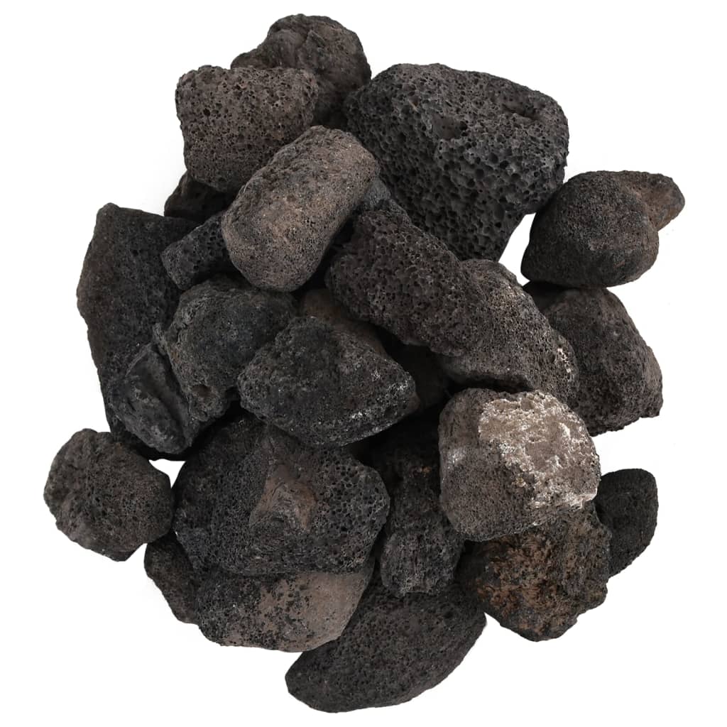 Vulkaaniset kivet 25 kg musta 5-8 cm