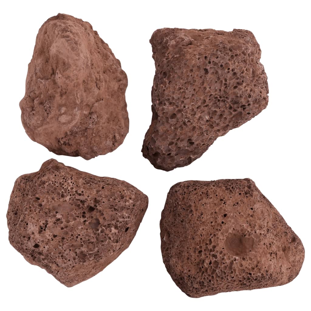 Vulkaaniset kivet 25 kg punainen 10-30 cm
