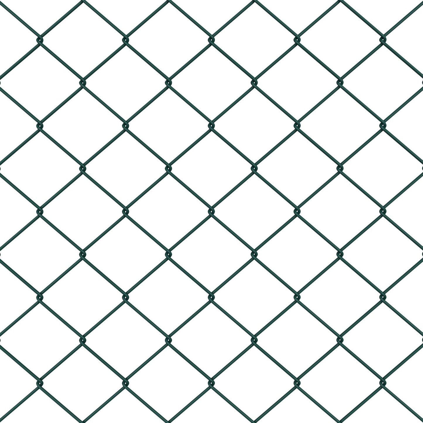 :n ketjuverkkohäkkä 22 U-pylväällä Vihreä 1.6x25 m Teräs