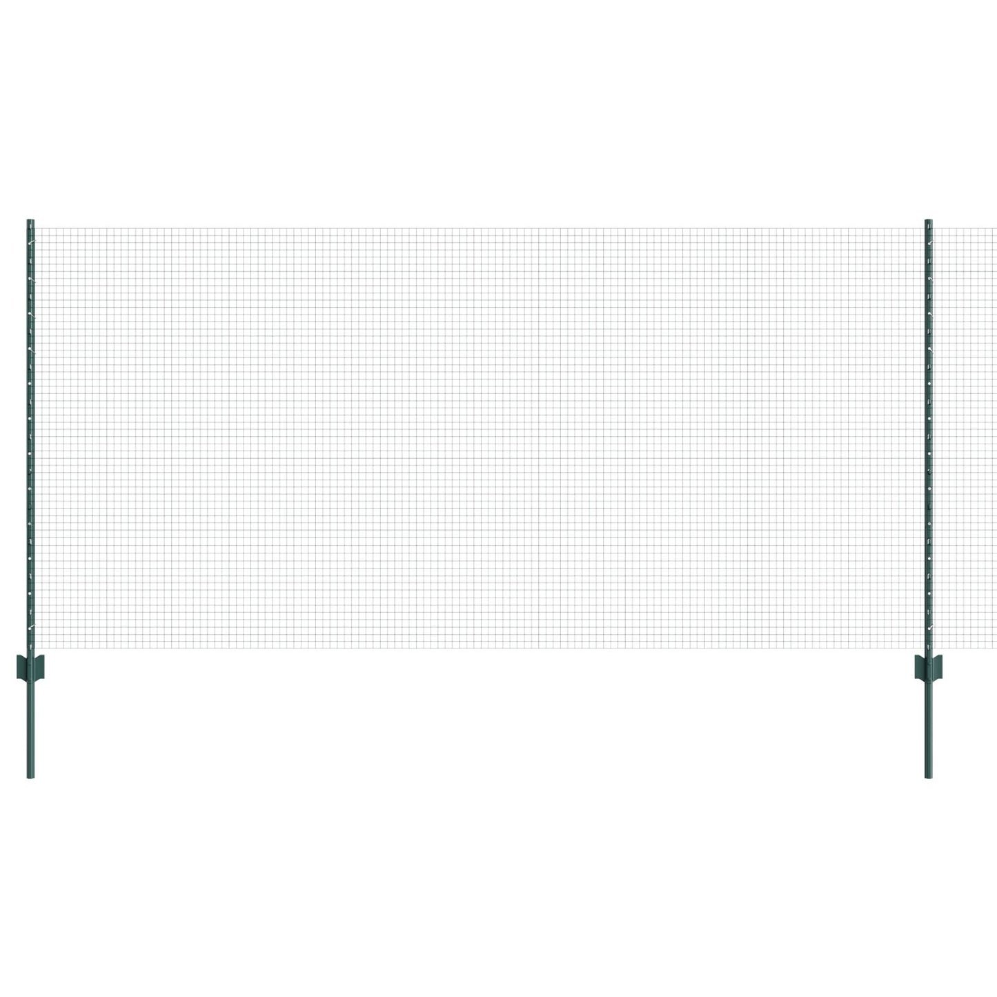 Welded Wire Fence with 22 U Posts Vihreä 1.2x50 m Teräs
