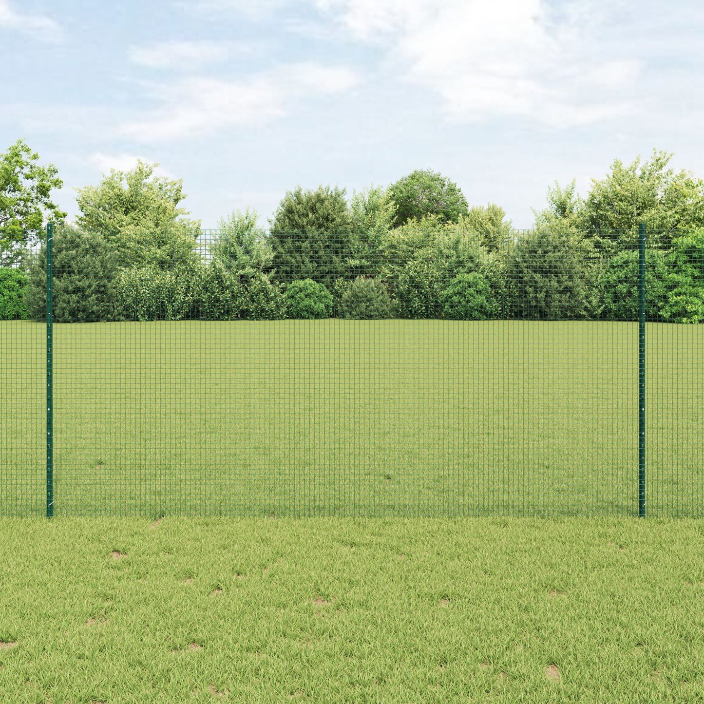 Welded Wire Fence with 22 U Posts Vihreä 1.2x50 m Teräs