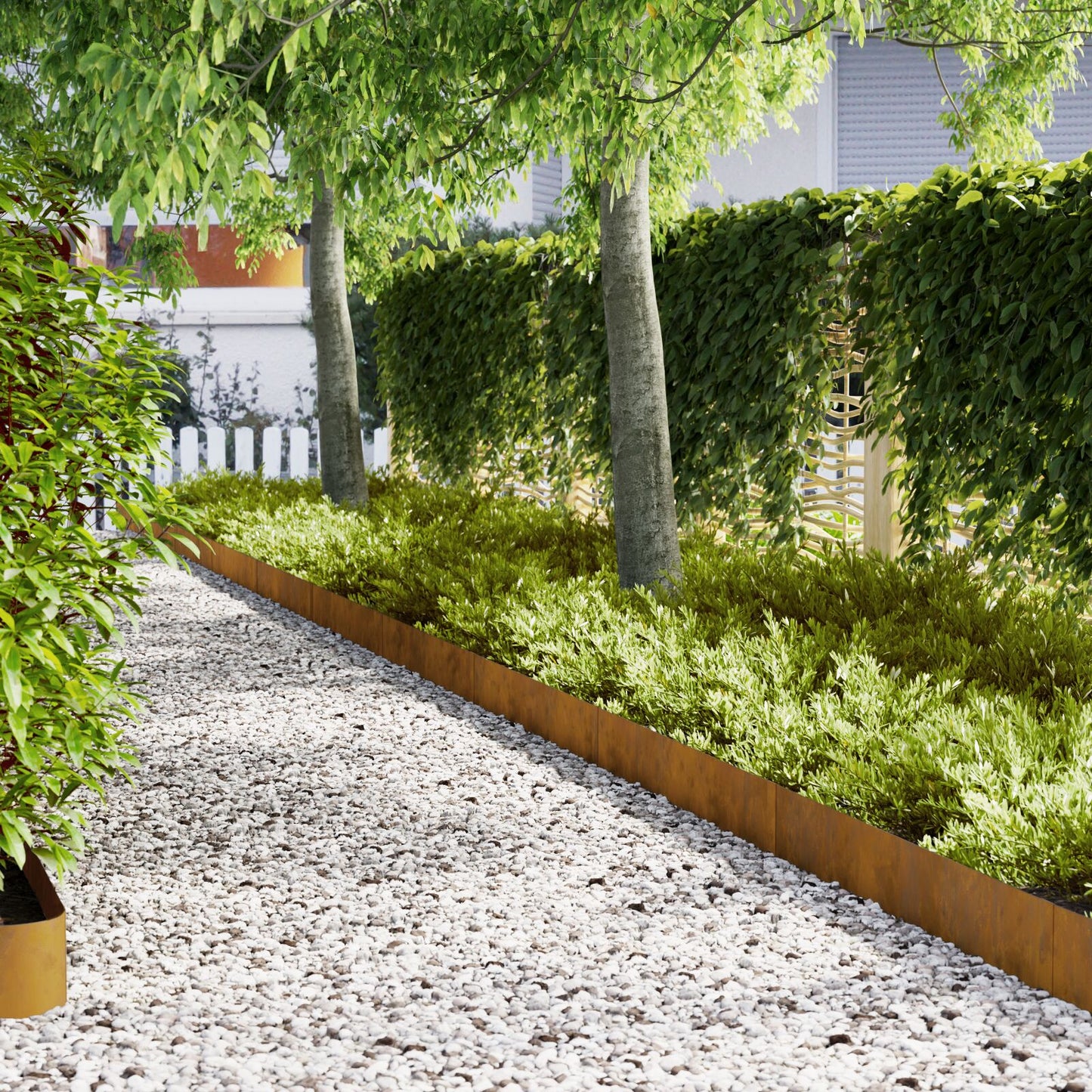 :n nurmivärjät 20 kpl 100x0.5x20 cm säänkestävä teräs