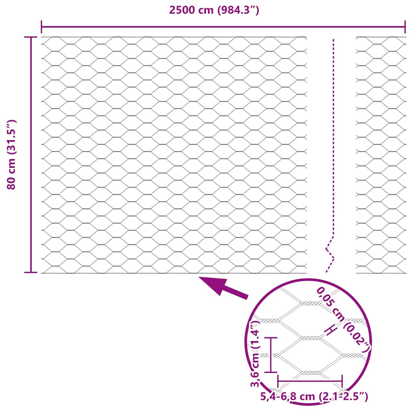 Aidan päät 11 kpl U-kanava 80 cm Galvanisoitu teräs, vidaXL Kuusikulmainen aita 0.8x25 m Galvanisoitu teräs