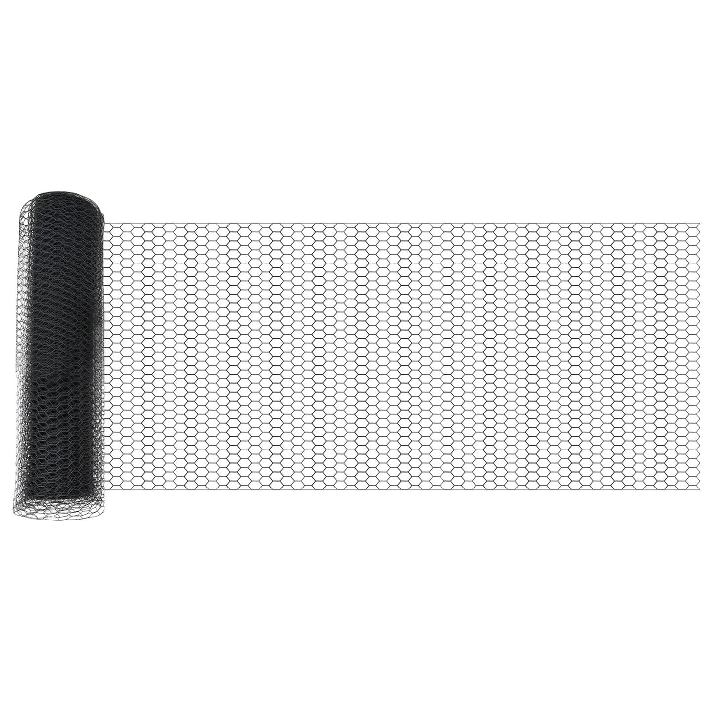 Verkkoposti 11 kpl U-kanava Harmaa 80 cm Teräs, vidaXL Kuusikulmainen verkko Harmaa 0.8x100 m Teräs
