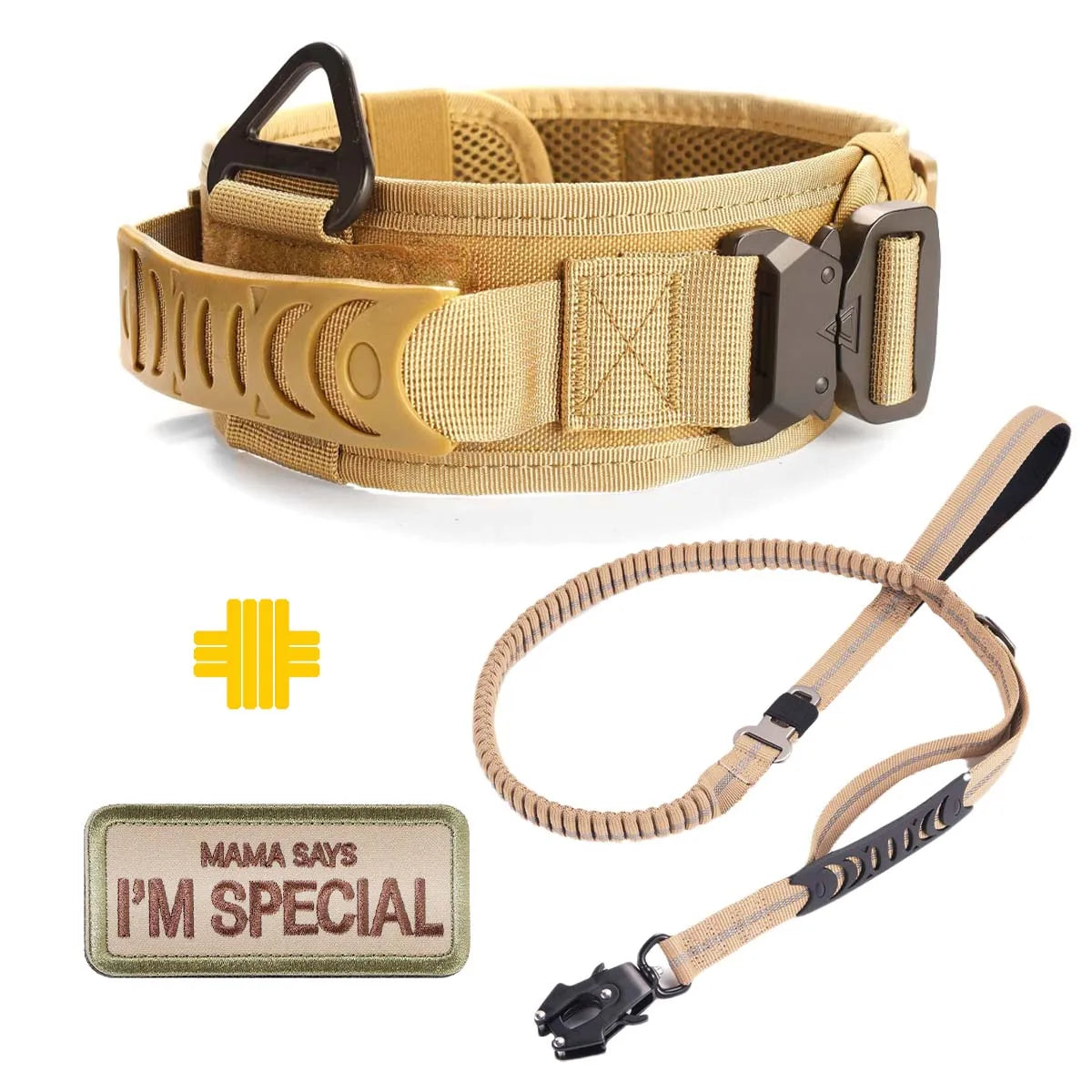 Taktinen paksu vahva koiranpanta kahvalla, eri värejä + Hihna ! / Military-Grade Tactical Dog Collar with Handle Heavy Duty Collar for Medium and Large Dogs Provides Ultimate Control