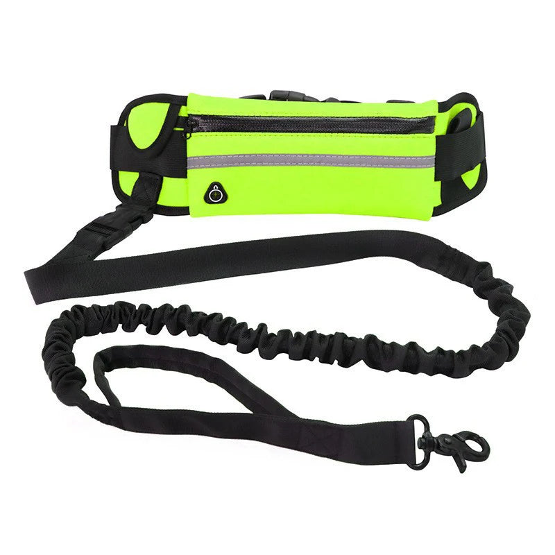 Joustava koiran juoksu hihna, kädet vapaa malli / Hands Free Dog Leash for Running Walking Reflective Leash