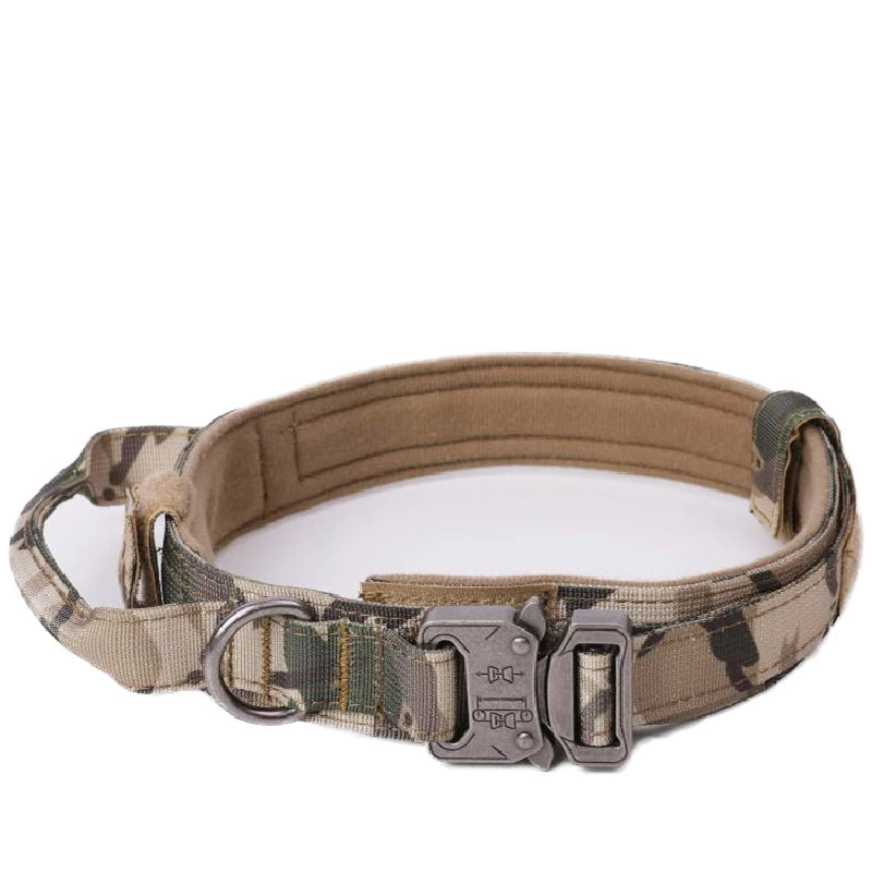 Taktinen koiran panta+hihna paketti, tai erikseen,useita värejä / Pet Dog Collar Leash Set Nylon Material Durable Dog Collar Reflective Leash Pet Tactical Training Dog Collar Large Dog Leash Set