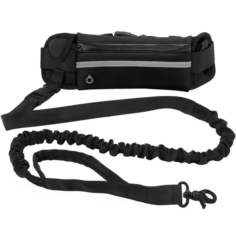 Joustava koiran juoksu hihna, kädet vapaa malli / Hands Free Dog Leash for Running Walking Reflective Leash