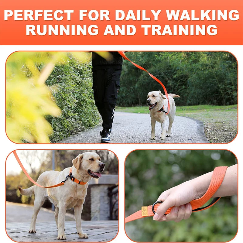 Hihna, pehmustetulla kahvalla / Dog Leash Polyamide Rope With Soft Padded Handle Durable Dog Training Lead Metal Swivel