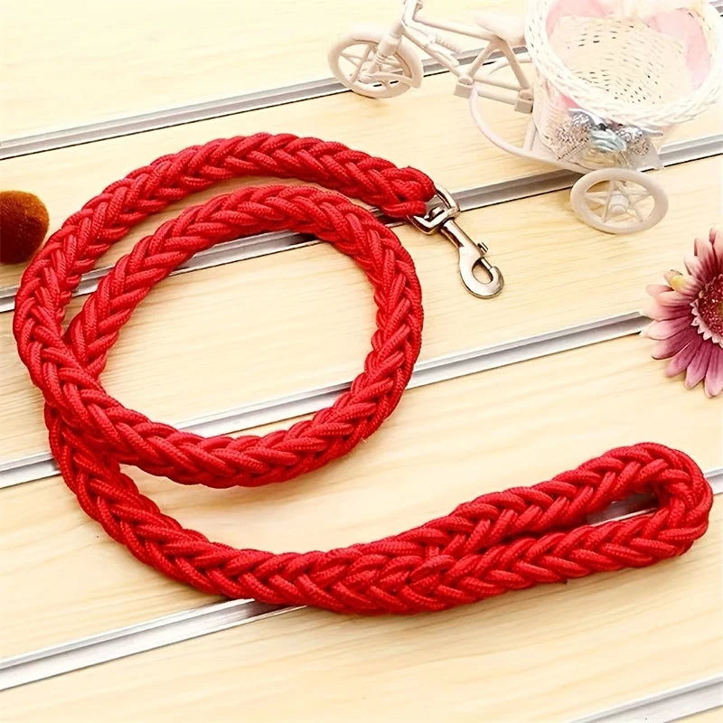 Jykevä paksu naru punos hihna / Dog leash for effective training and comfortable walking, strong and durable braid, suitable for large dogs, dog training leash