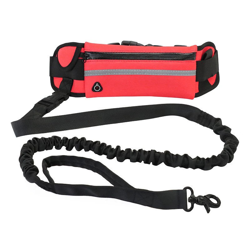 Joustava koiran juoksu hihna, kädet vapaa malli / Hands Free Dog Leash for Running Walking Reflective Leash