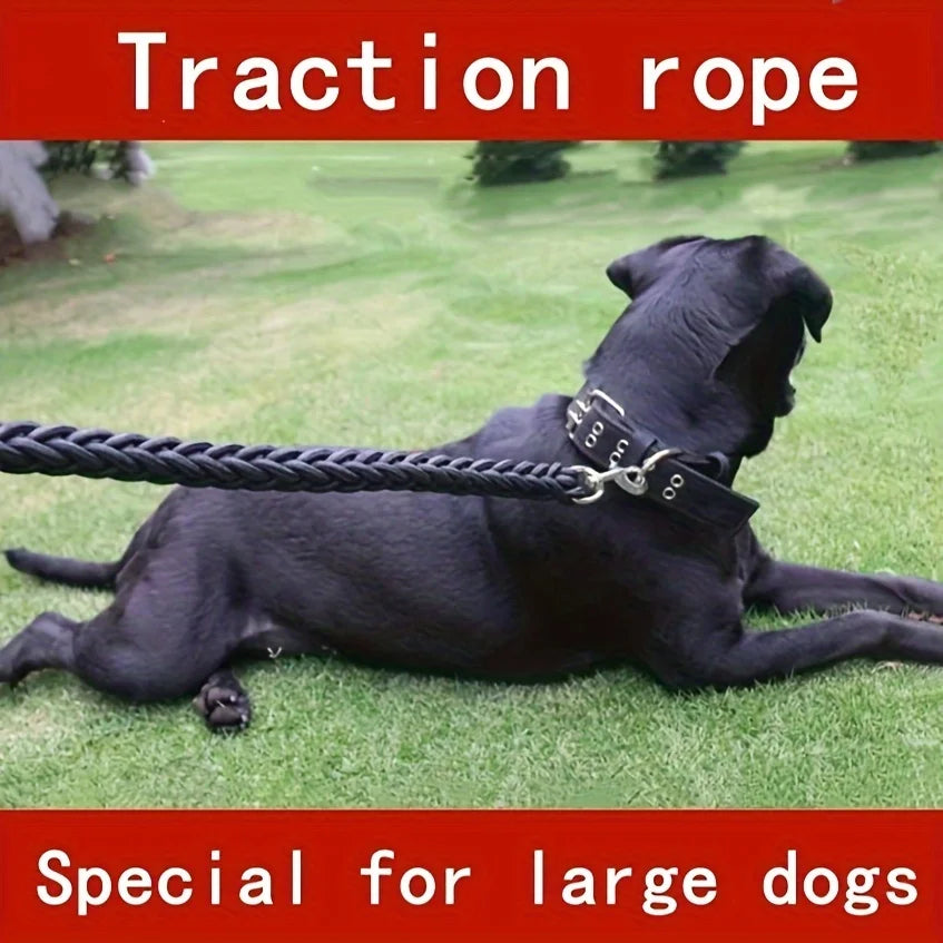 Jykevä paksu naru punos hihna / Dog leash for effective training and comfortable walking, strong and durable braid, suitable for large dogs, dog training leash