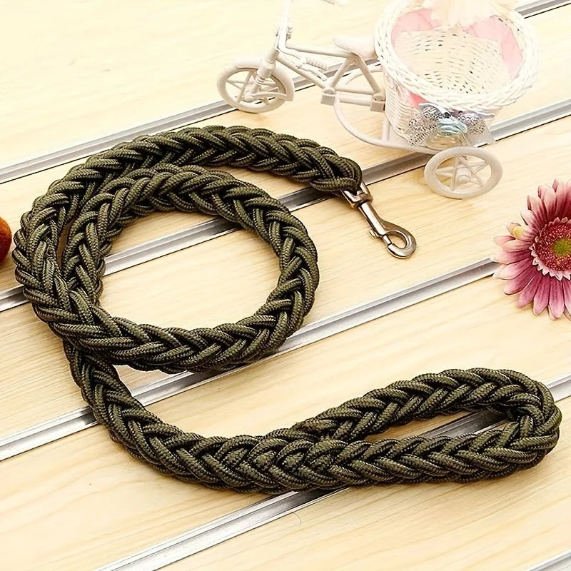 Jykevä paksu naru punos hihna / Dog leash for effective training and comfortable walking, strong and durable braid, suitable for large dogs, dog training leash