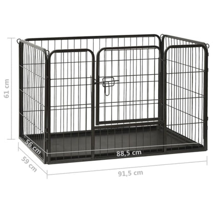 Puppy pen steel 91.5x59x61 cm