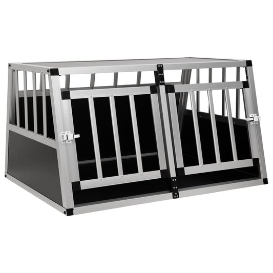 Dog cage with two doors 89x69x50 cm