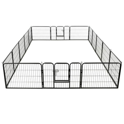 Pentuaitaus 16 paneelia teräs 60x80 cm musta
