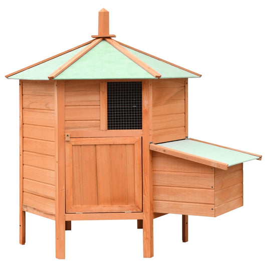 Chicken coop pine and spruce 126x117x125 cm
