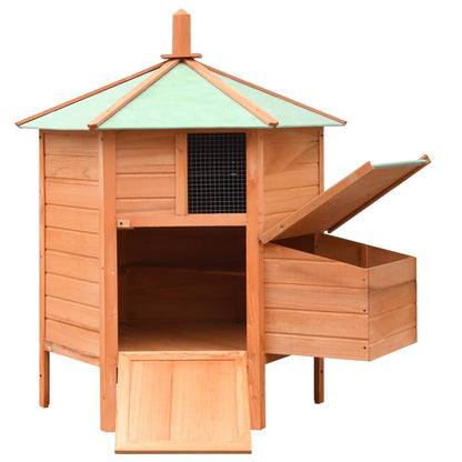 Chicken coop pine and spruce 126x117x125 cm