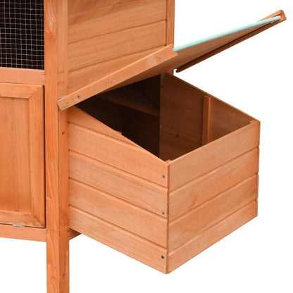Chicken coop pine and spruce 126x117x125 cm