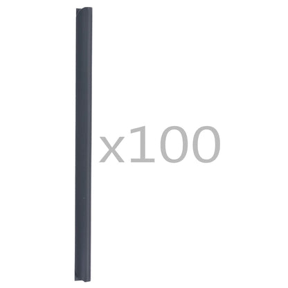 100 kpl aidan kiinnikkeet PVC antrasiitti