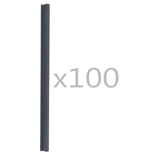 100 kpl aidan kiinnikkeet PVC antrasiitti