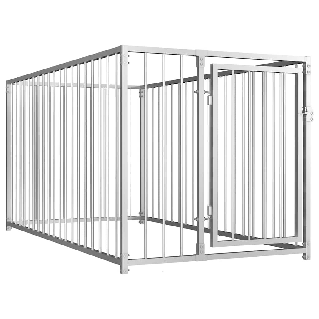 Outdoor dog cage 100x200x100 cm
