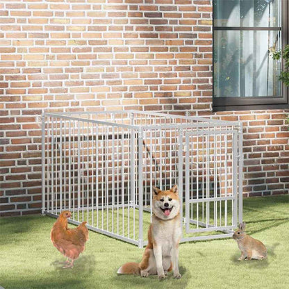 Outdoor dog cage 100x200x100 cm