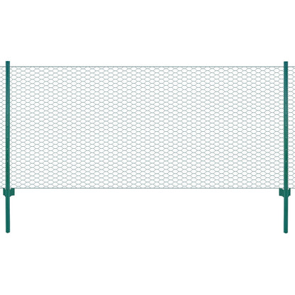 Verkkoaita tolpilla teräs 25x0,75 m vihreä