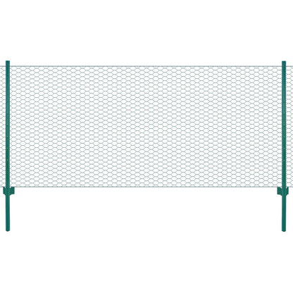 Verkkoaita tolpilla teräs 25x1 m vihreä