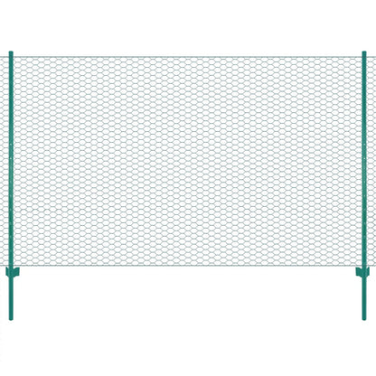 Verkkoaita tolpilla teräs 25x1,5 m vihreä