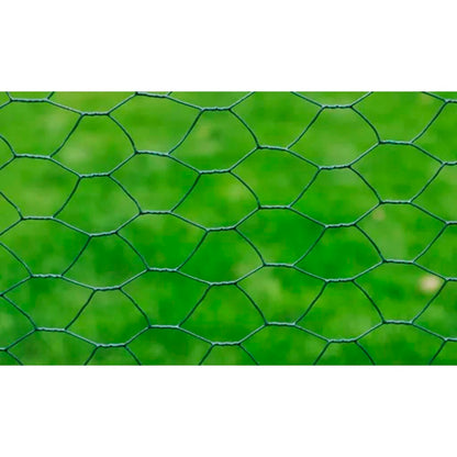 Verkkoaita teräs kuusikulmiokuvio 1x25 m tummanvihreä