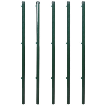 Verkkoaita tolpilla piikeillä teräs 1,25x15 m