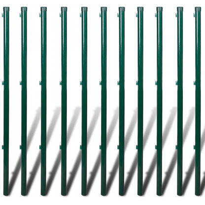 Verkkoaita tolpilla piikeillä teräs 1,0x25 m