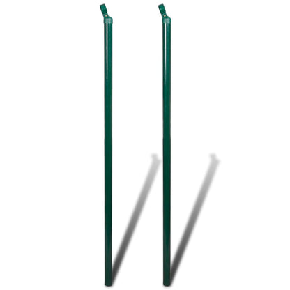 Verkkoaita tolpilla piikeillä teräs 1,0x25 m