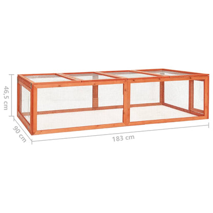 Kaninkoppi 183x90x46,5 cm täysi kuusi