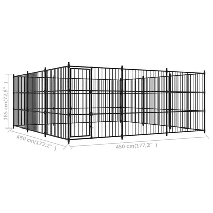 Outdoor dog cage 450x450x185 cm