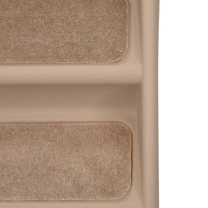 Foldable dog stairs brown 62x40x49.5 cm