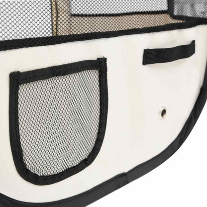 Foldable dog playpen with carrying bag, blue, 125x125x61cm