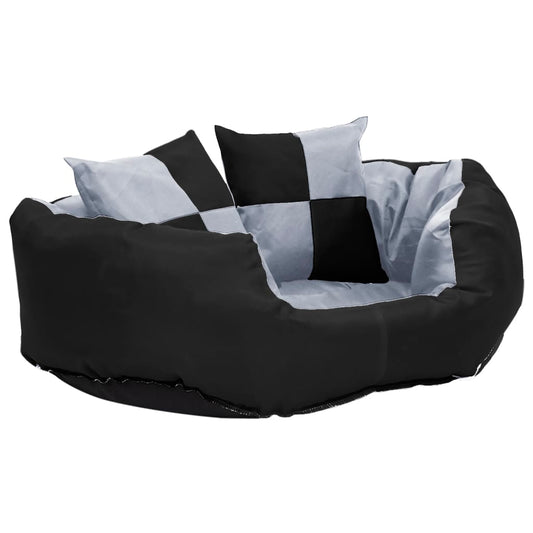 Double-sided washable dog pillow gray and black 65x50x20 cm