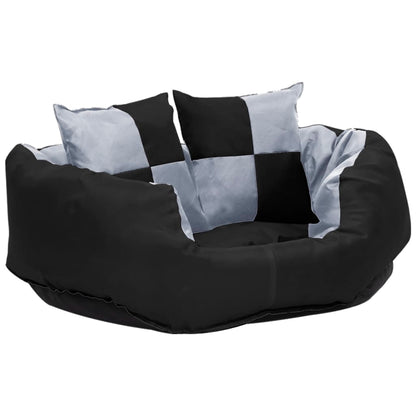 Double-sided washable dog pillow gray and black 65x50x20 cm