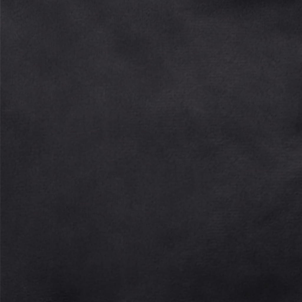 Dog bed black 90x79x20 cm plush and faux leather