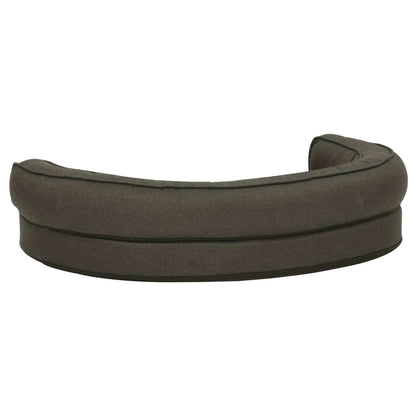 Ergonomic dog bed mattress 75x53 cm linen style dark grey