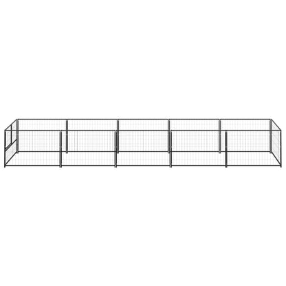 Dog cage black 5 m² steel