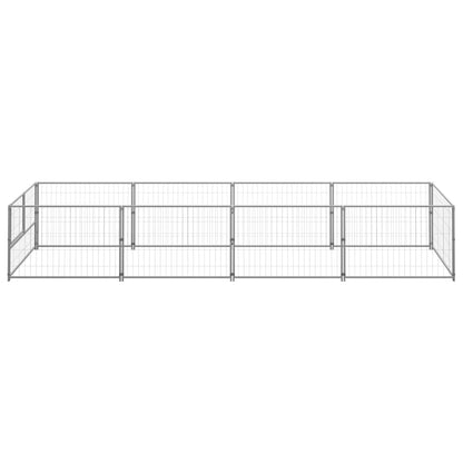 Dog cage silver 4 m² steel